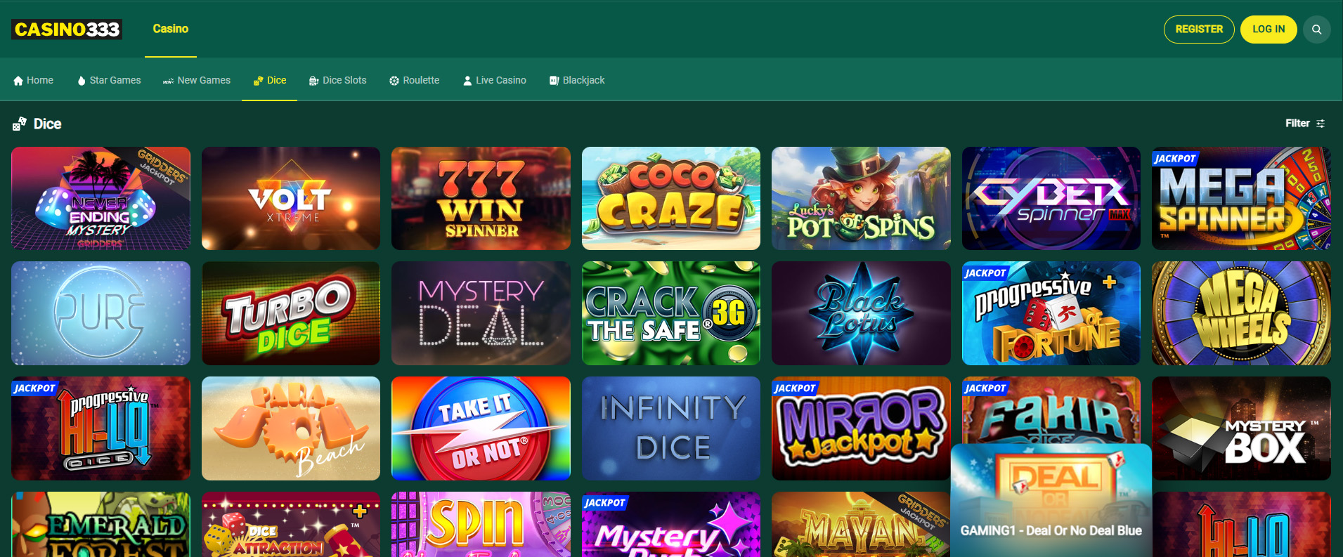 333 Casino screenshot 3