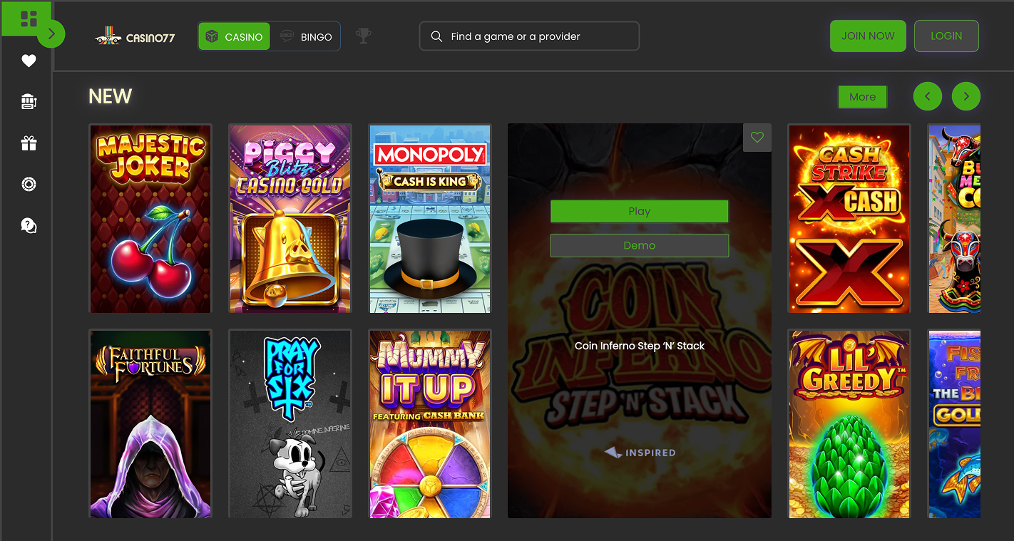 Casino77 screenshot 3