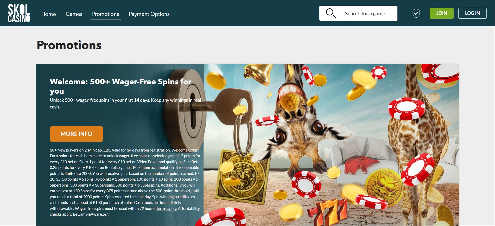 Skol Casino screenshot 3