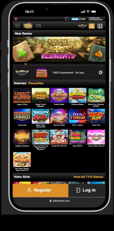 Videoslots screenshot 4