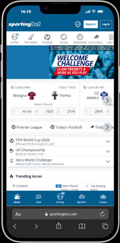 Sportingbet screenshot 4