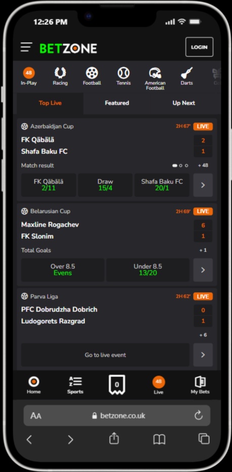 Betzone screenshot 4