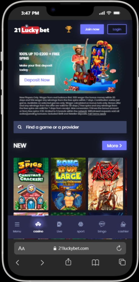 21LuckyBet screenshot 4