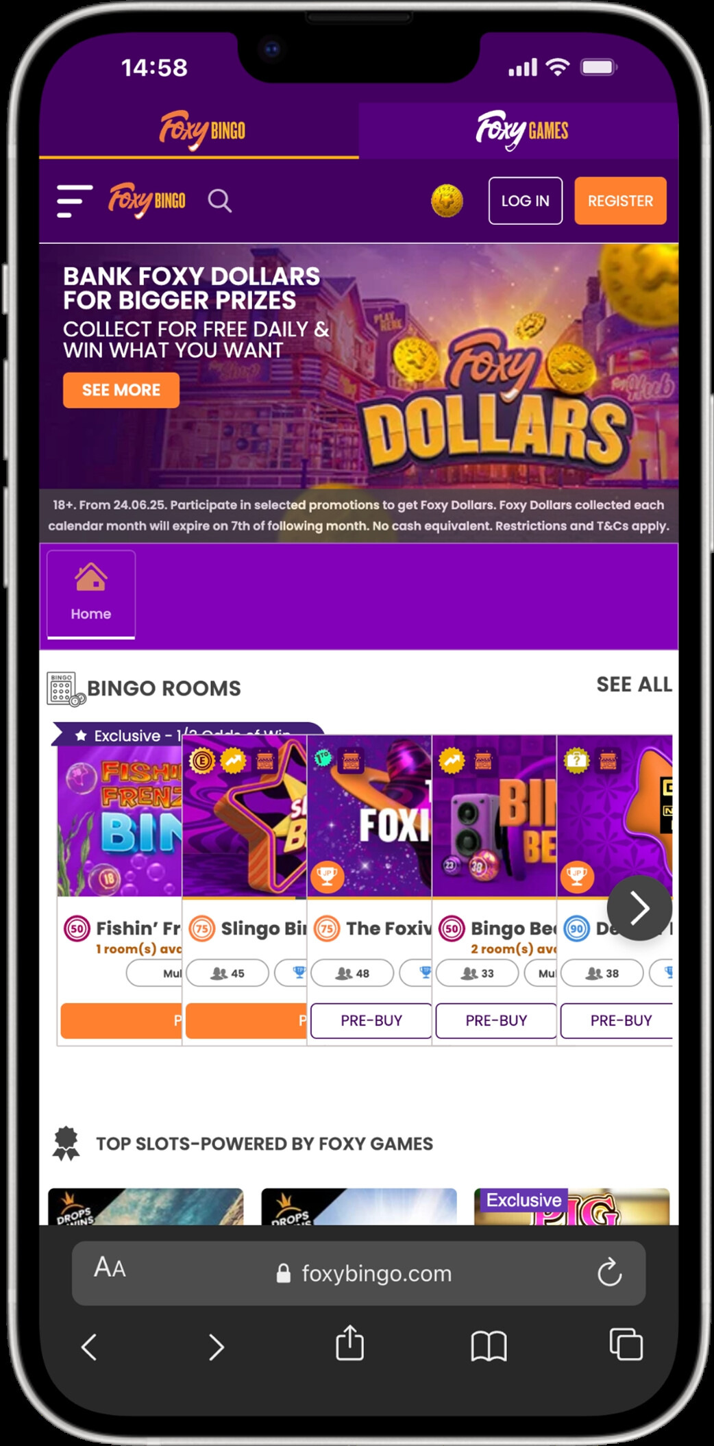 Foxy Bingo screenshot 4