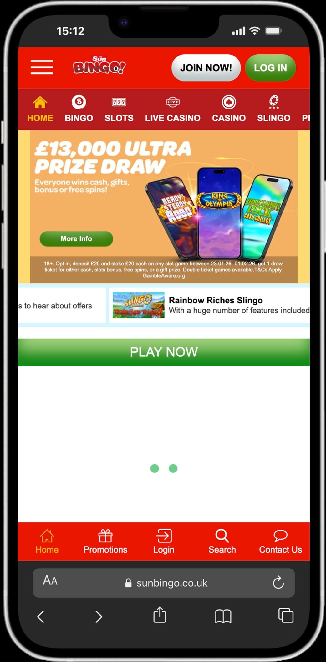 Sun Bingo screenshot 4