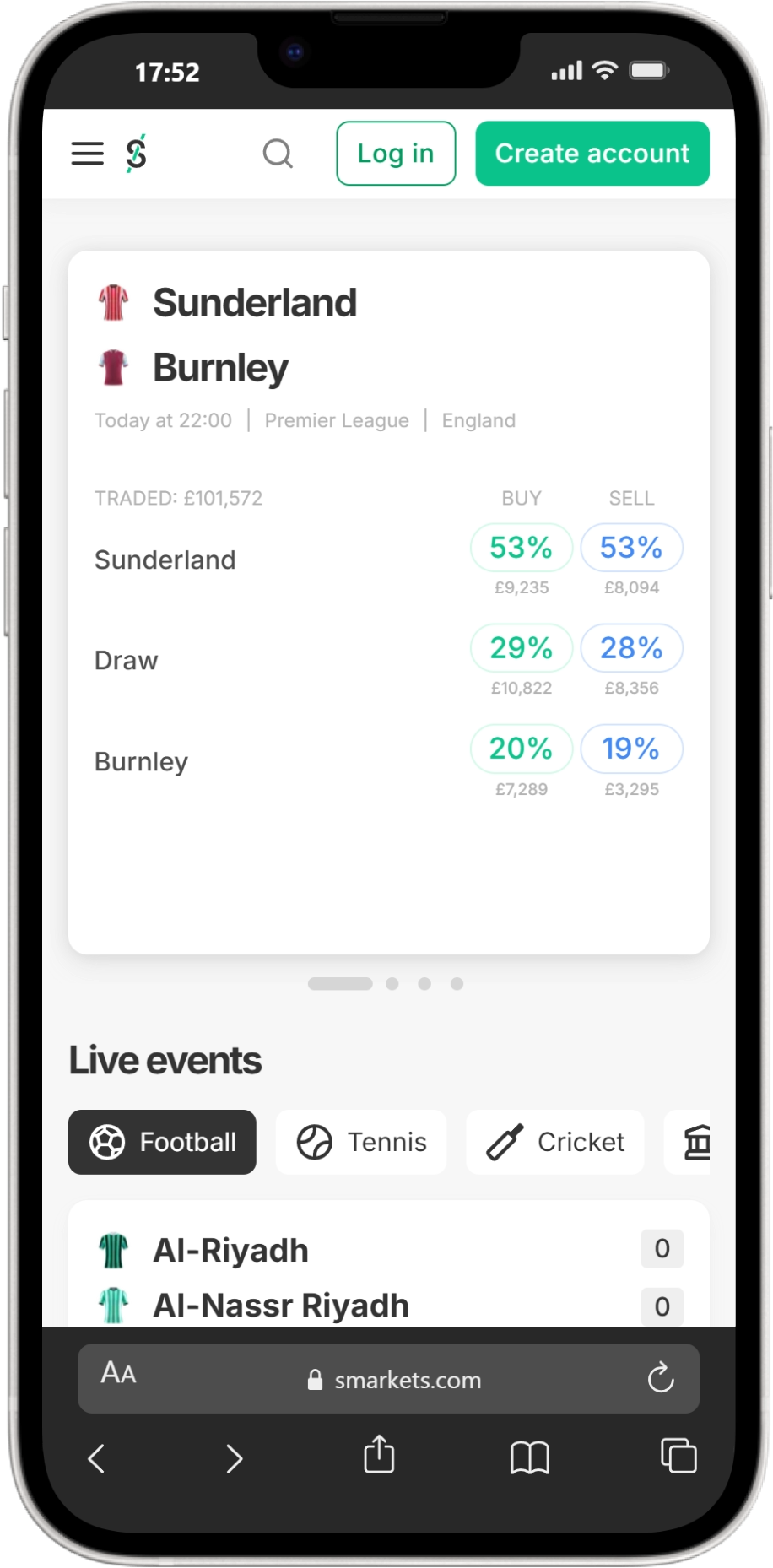 Smarkets screenshot 4