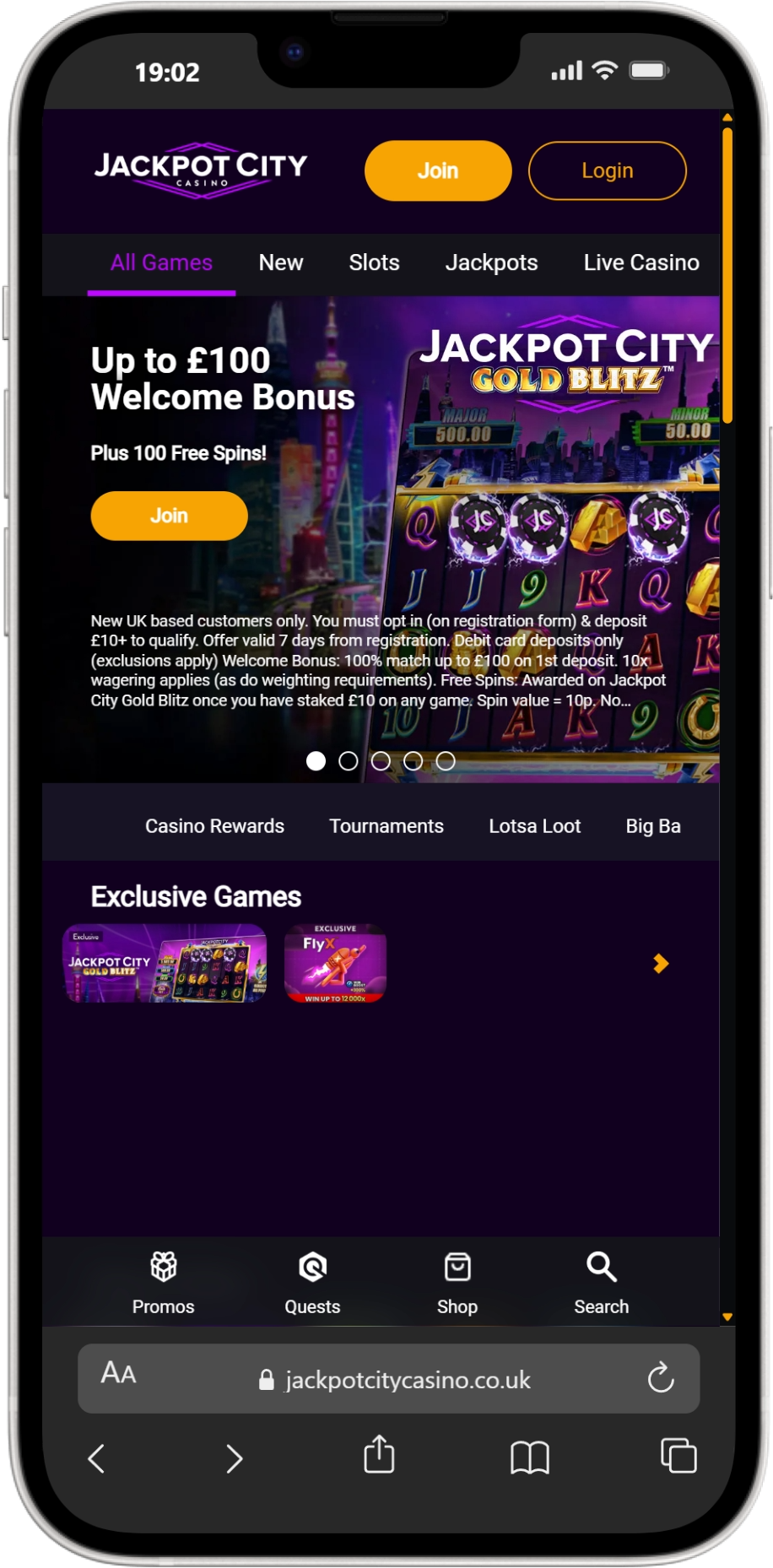 JackpotCity screenshot 4