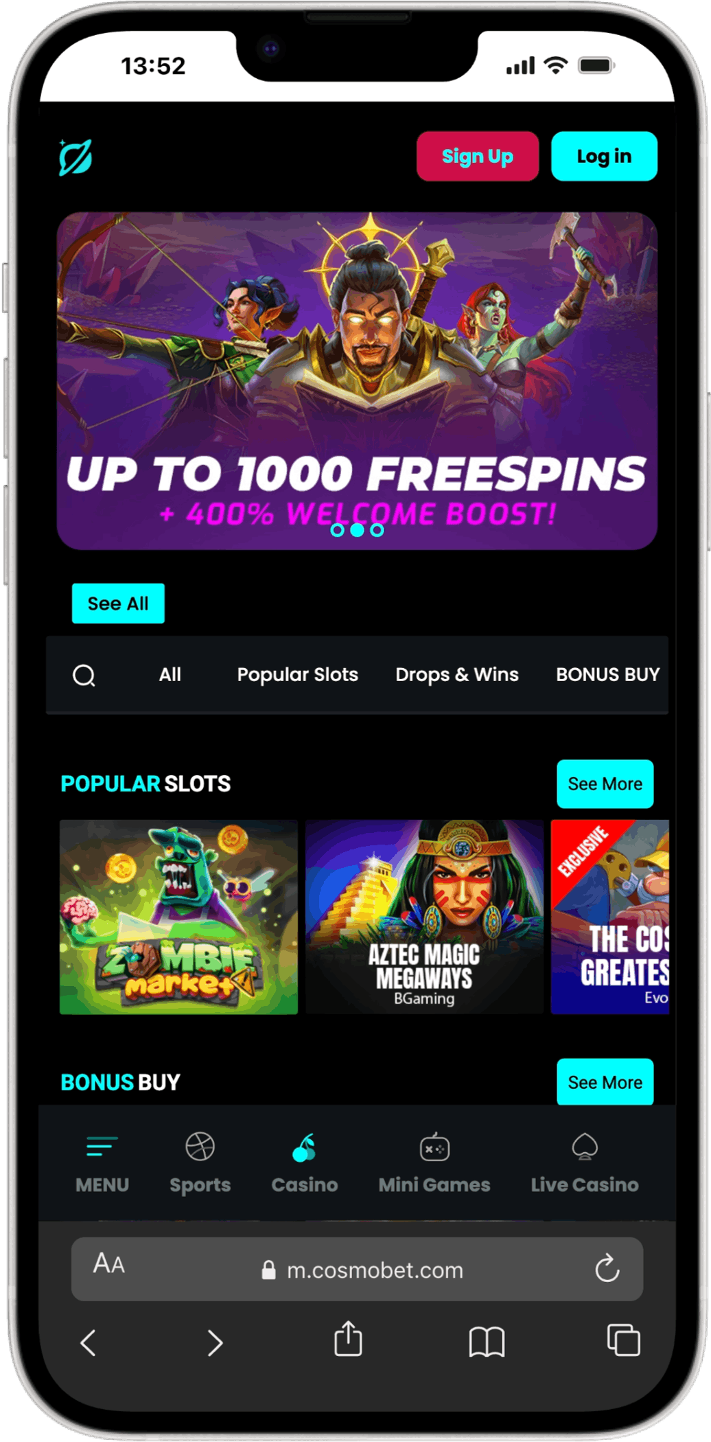 Cosmobet screenshot 4