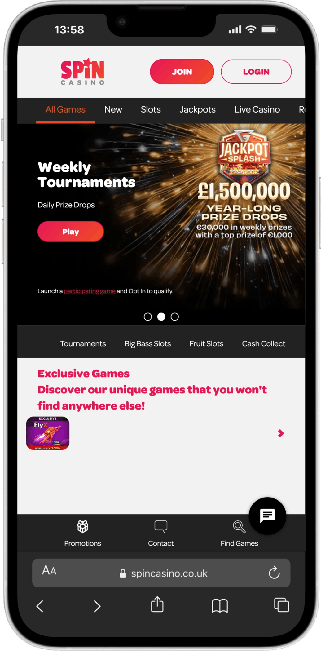 Spin Casino screenshot 4