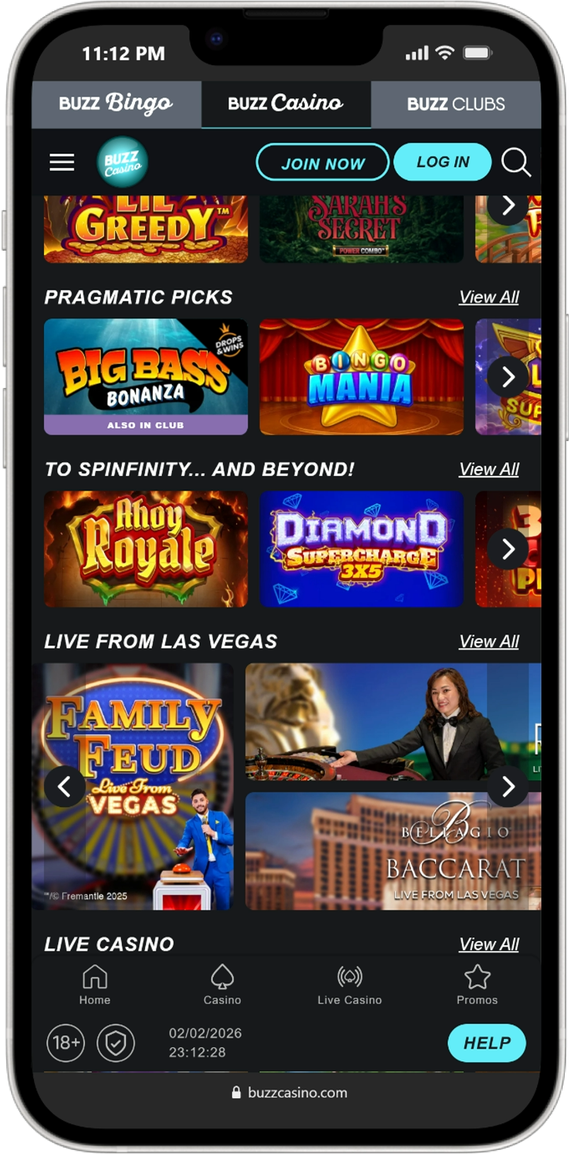 Buzz Casino screenshot 4