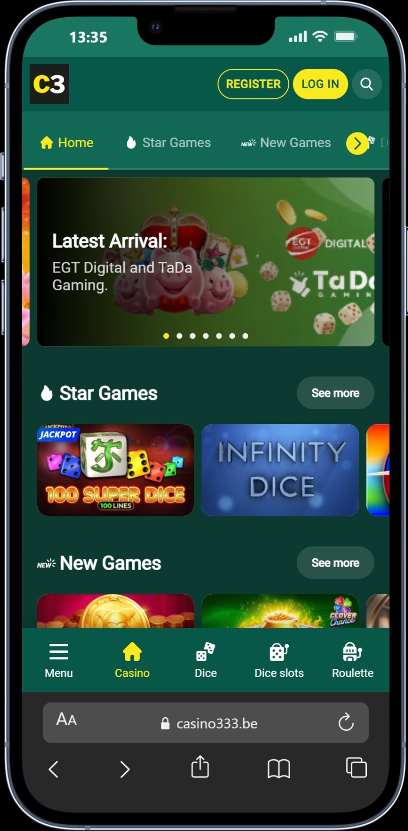 333 Casino screenshot 4