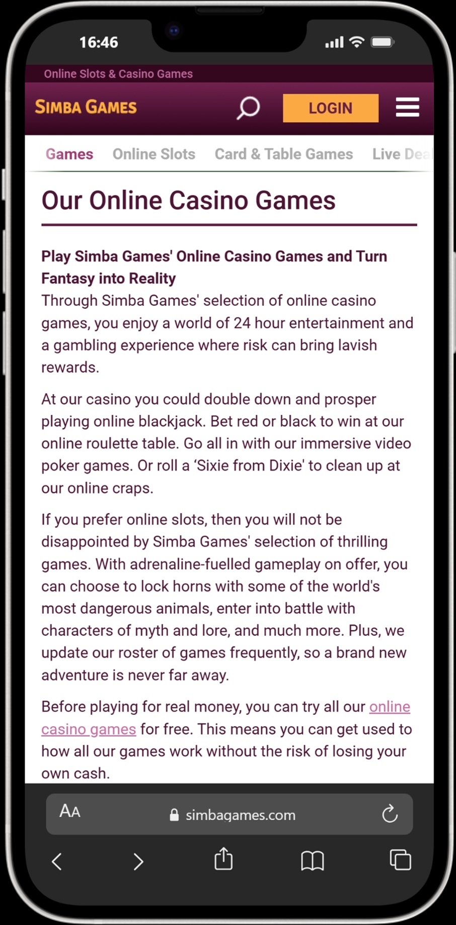 Simba Games screenshot 4