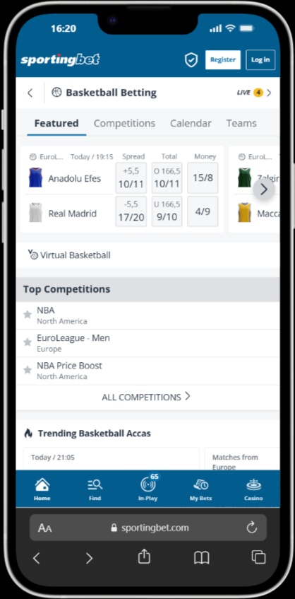 Sportingbet screenshot 5
