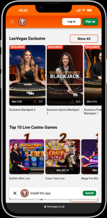 LeoVegas screenshot 5