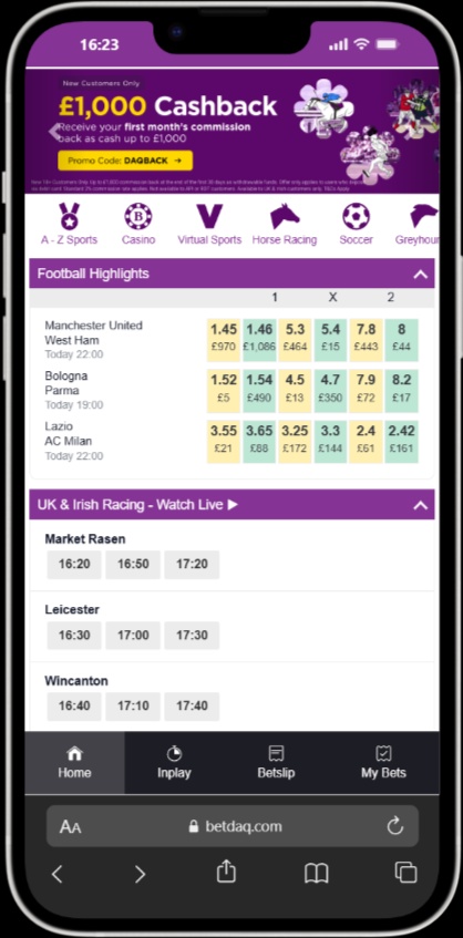 Betdaq screenshot 5