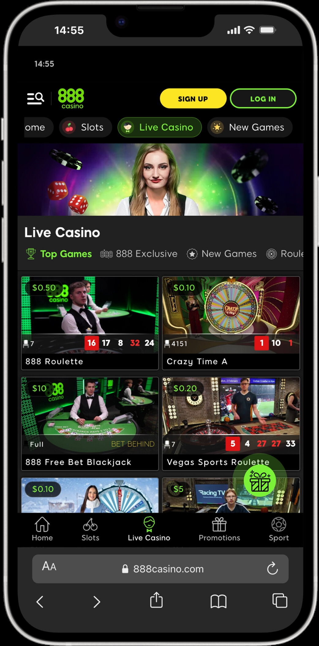 888 Casino screenshot 5