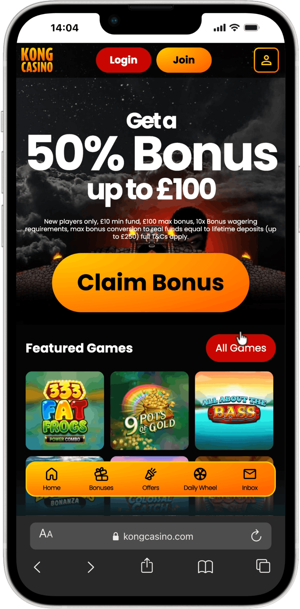 Kong Casino screenshot 4