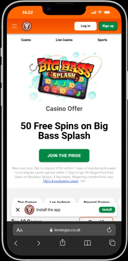 LeoVegas screenshot 6