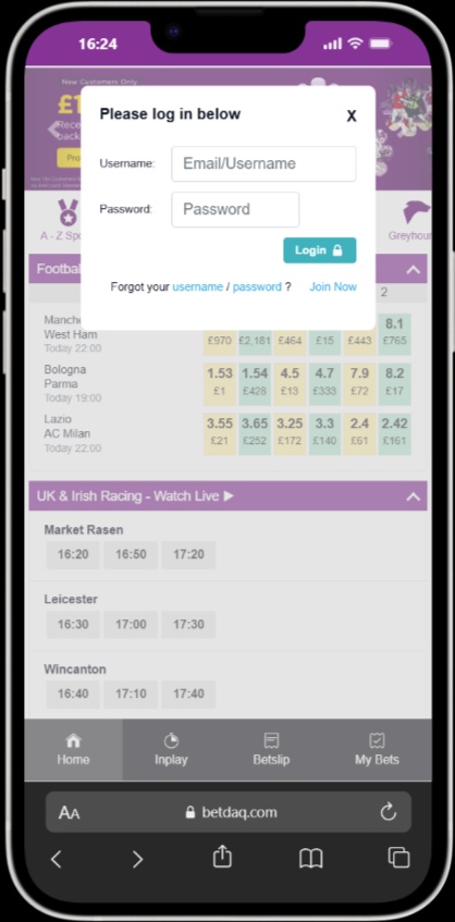 Betdaq screenshot 6