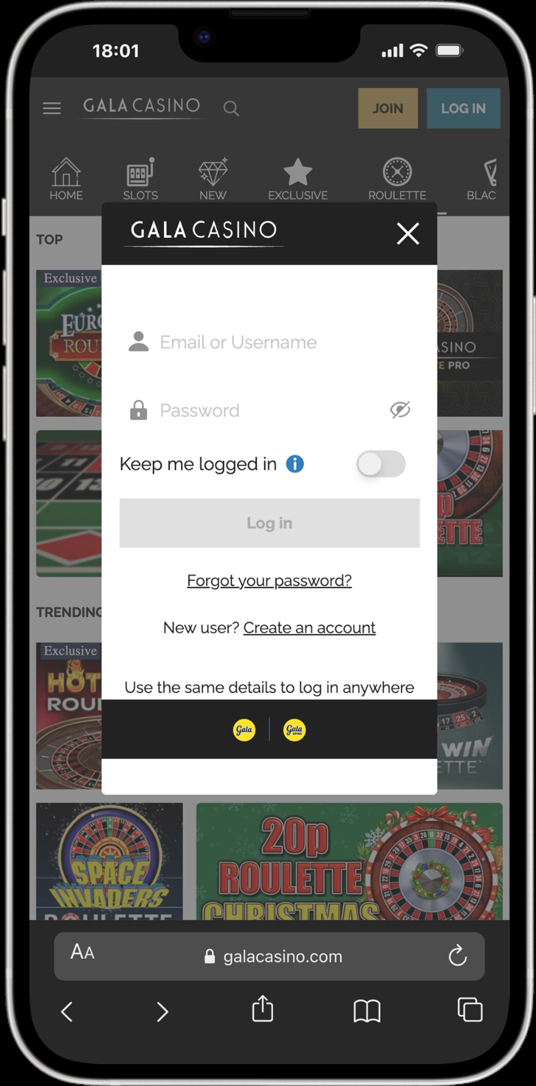 Gala Casino screenshot 6