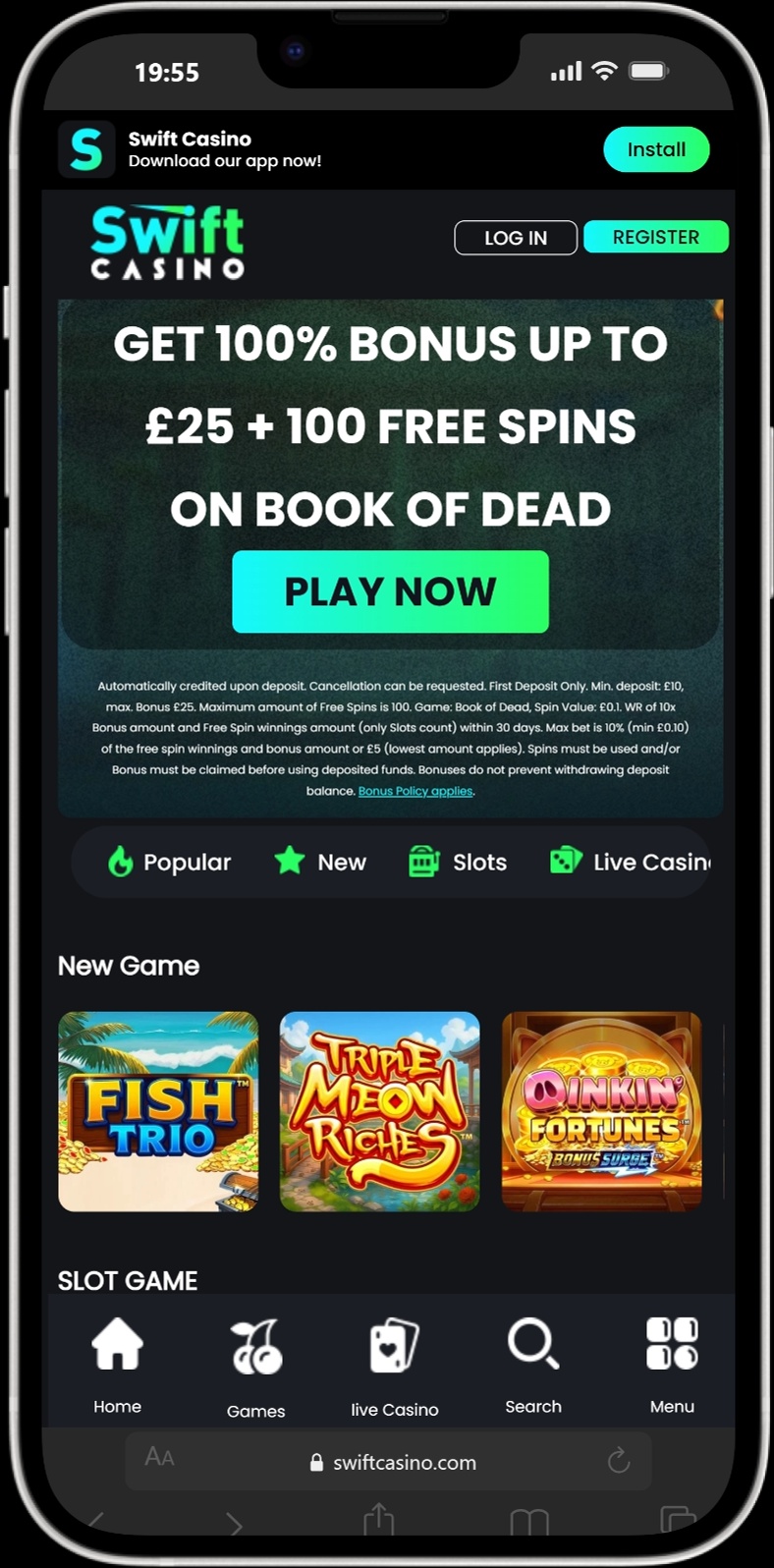 Swift Casino screenshot 5