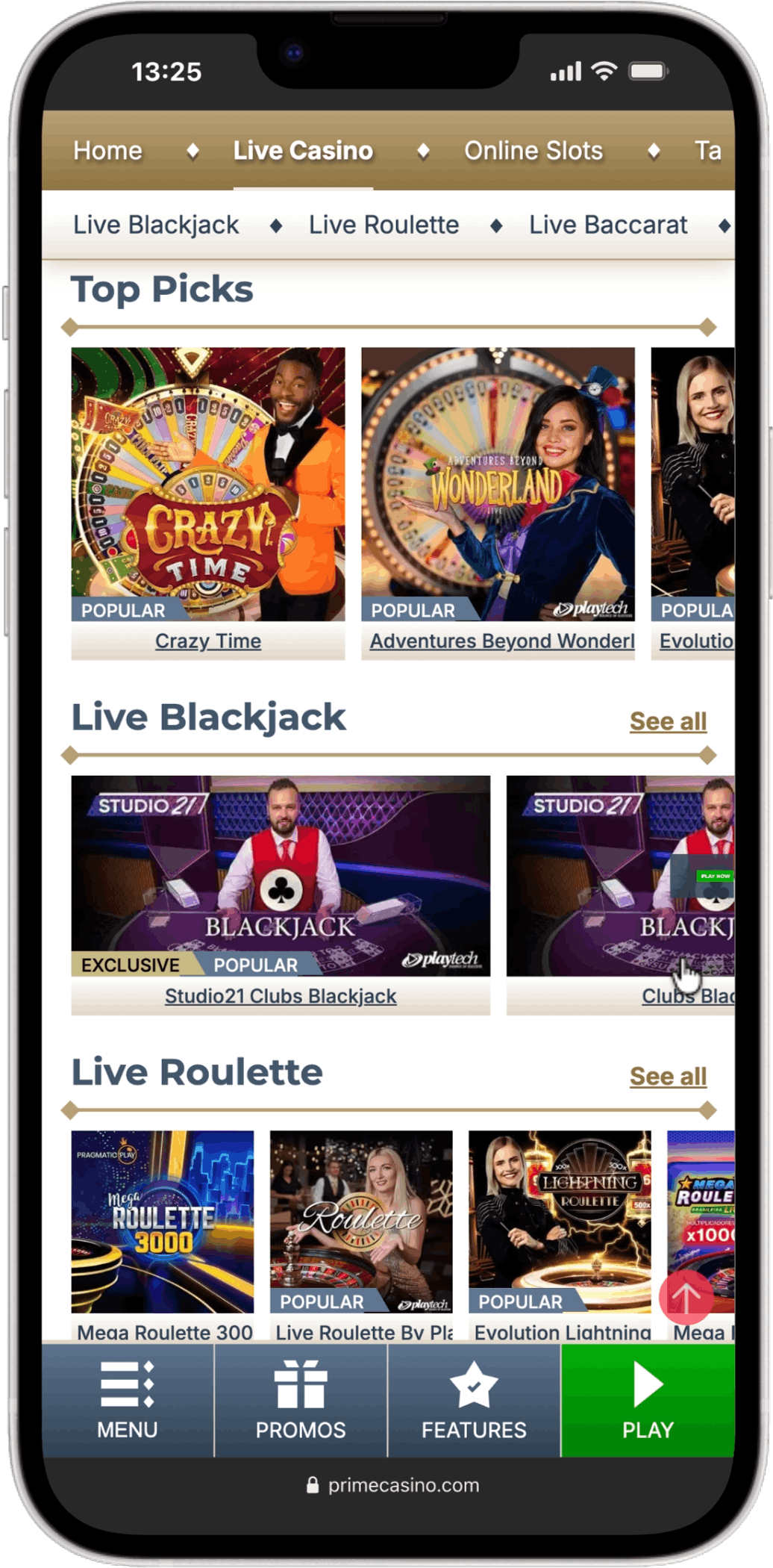 Prime Casino screenshot 5