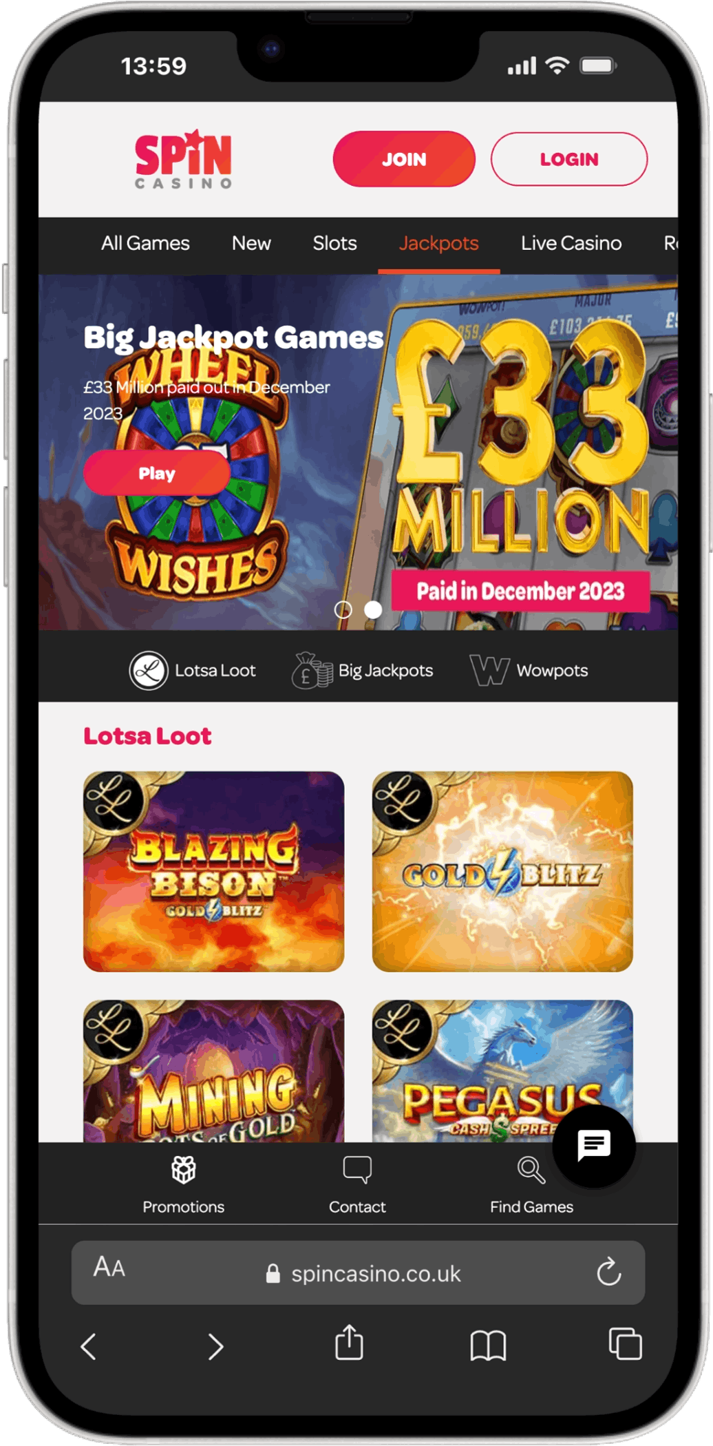 Spin Casino screenshot 5