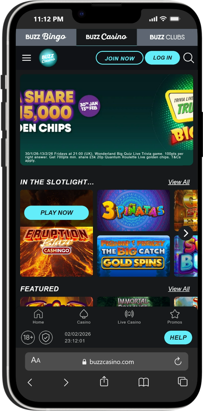 Buzz Casino screenshot 5