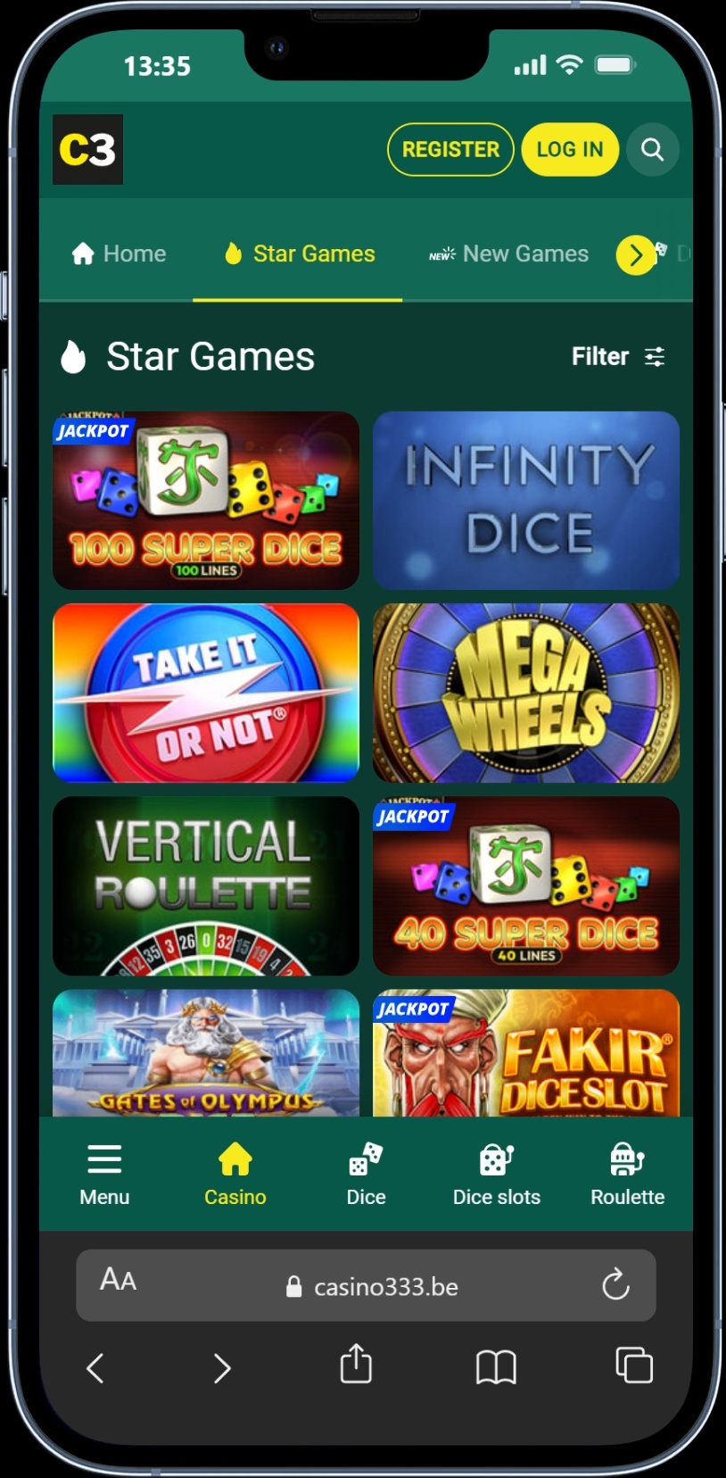 333 Casino screenshot 5