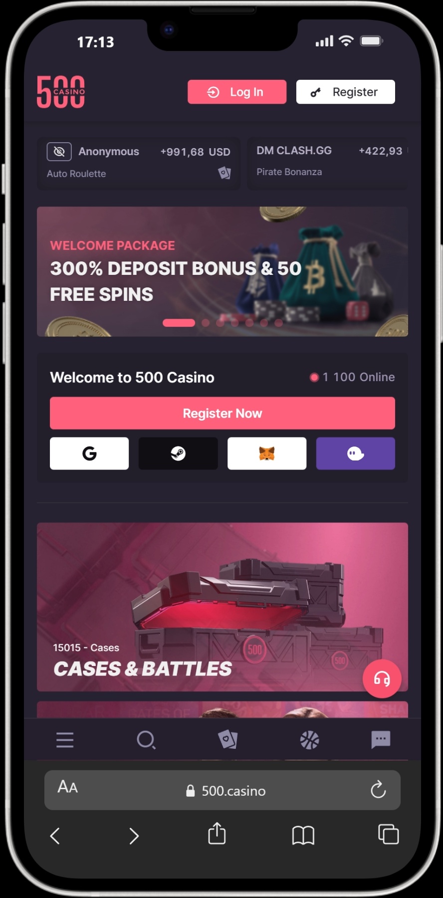 500 Casino screenshot 5