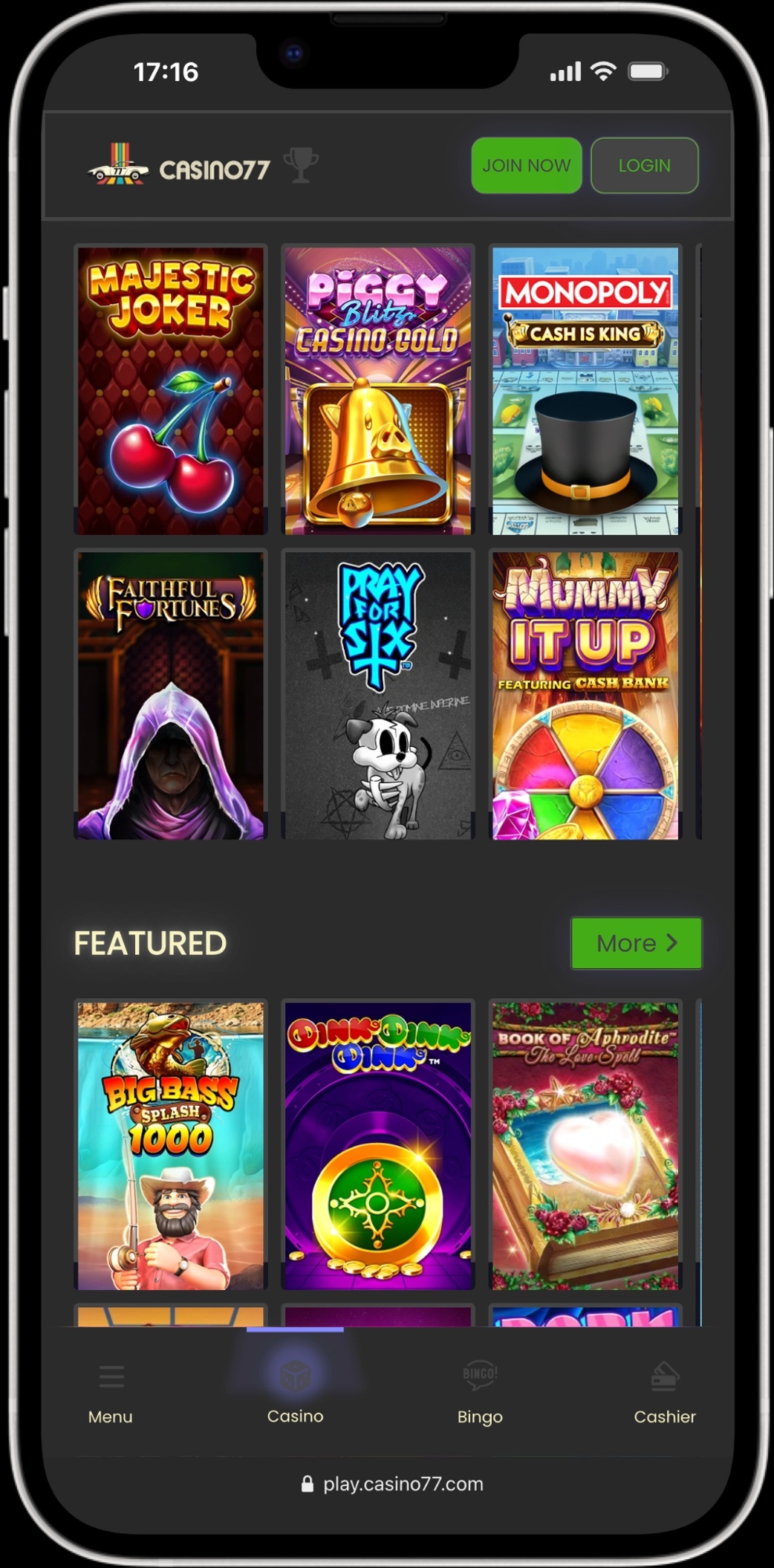 Casino77 screenshot 5