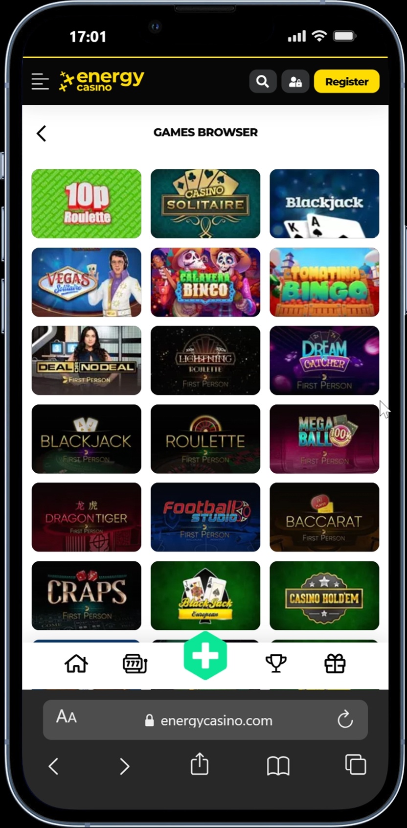 Energy Casino screenshot 5