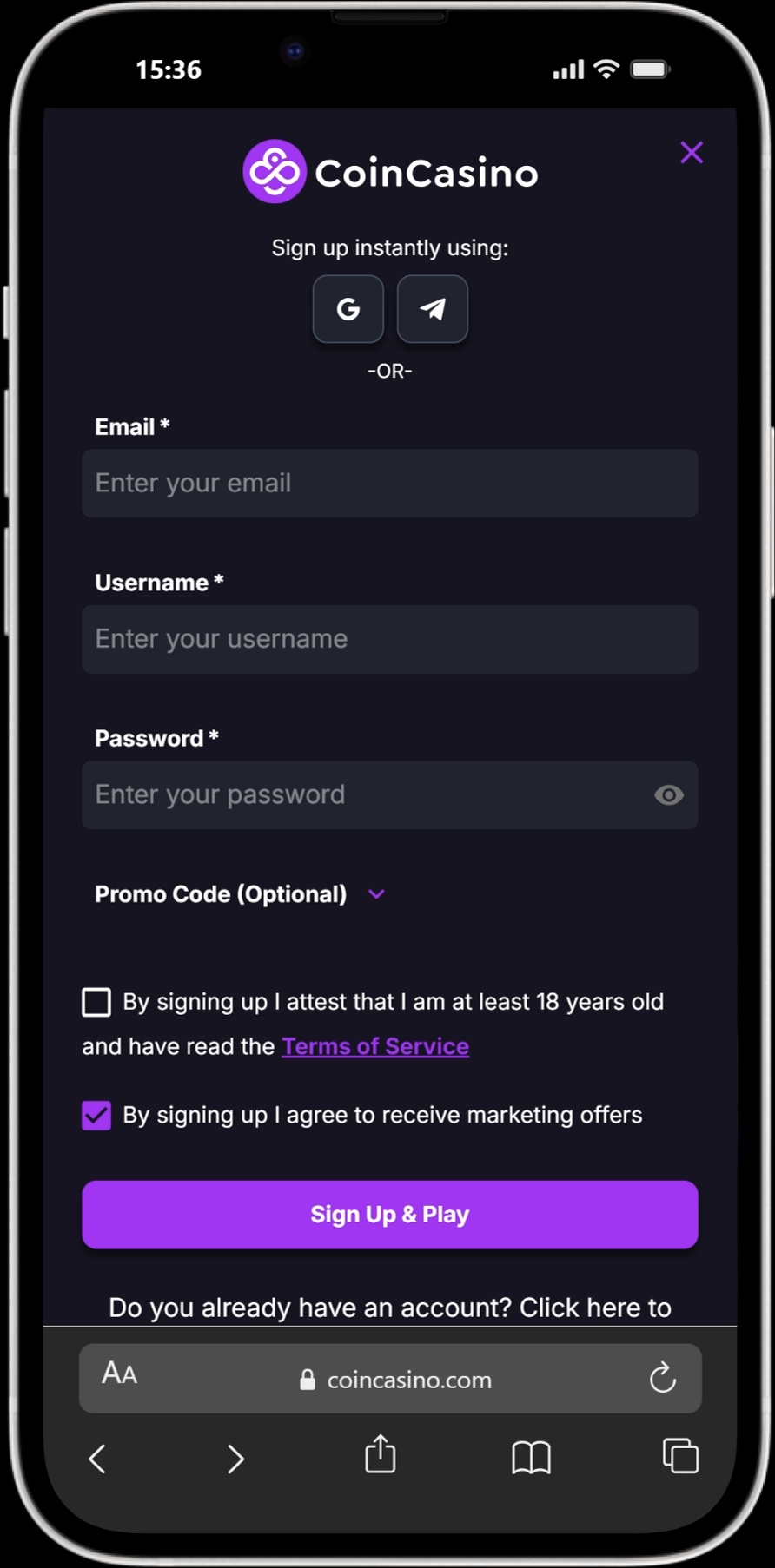 CoinCasino screenshot 6