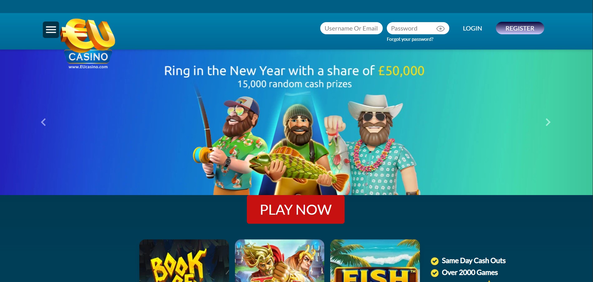 EUcasino screenshot 1