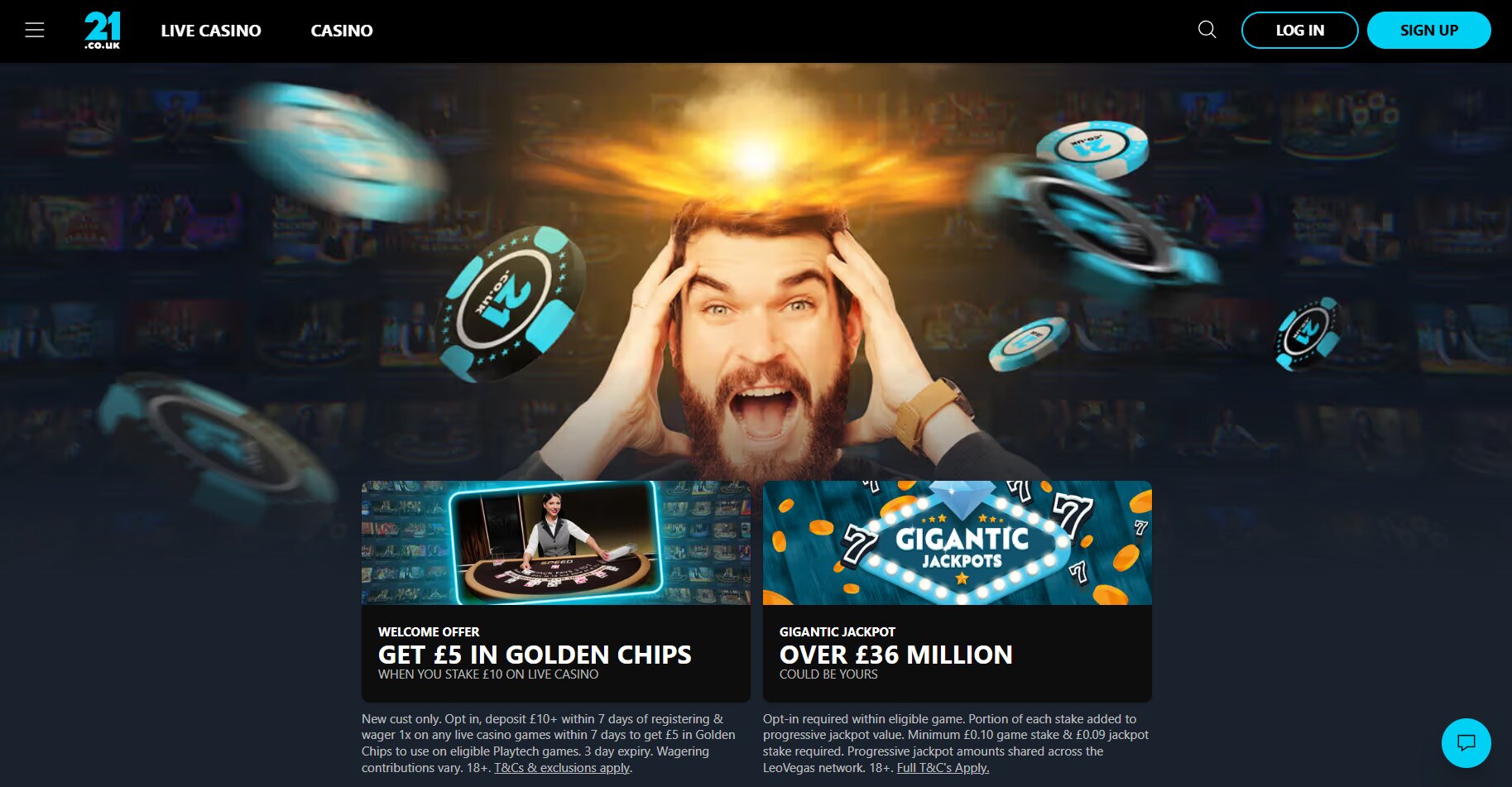 21.co.uk screenshot 1