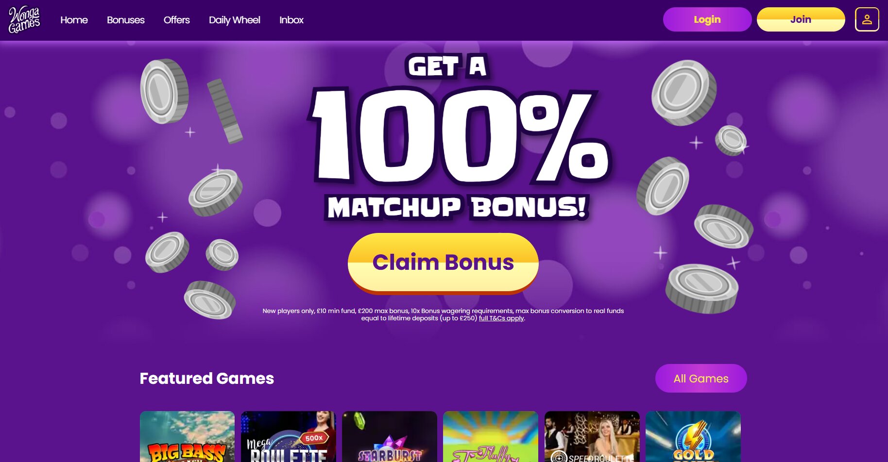 Wonga Games screenshot 1