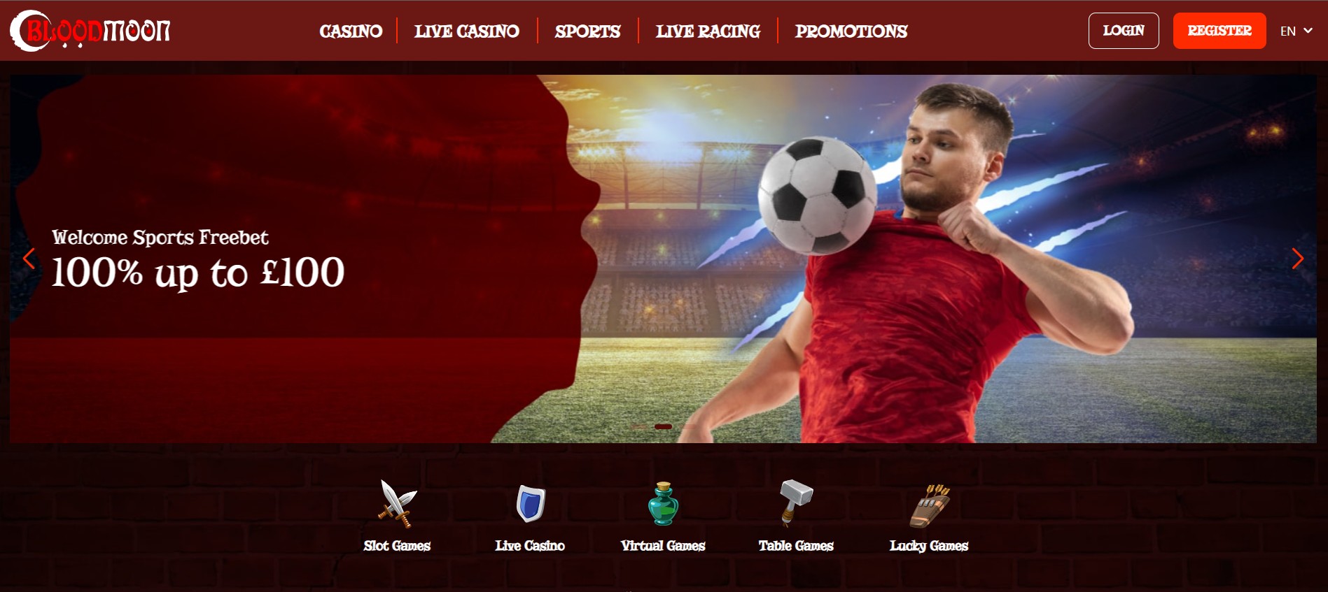 Blood Moon Casino screenshot 1