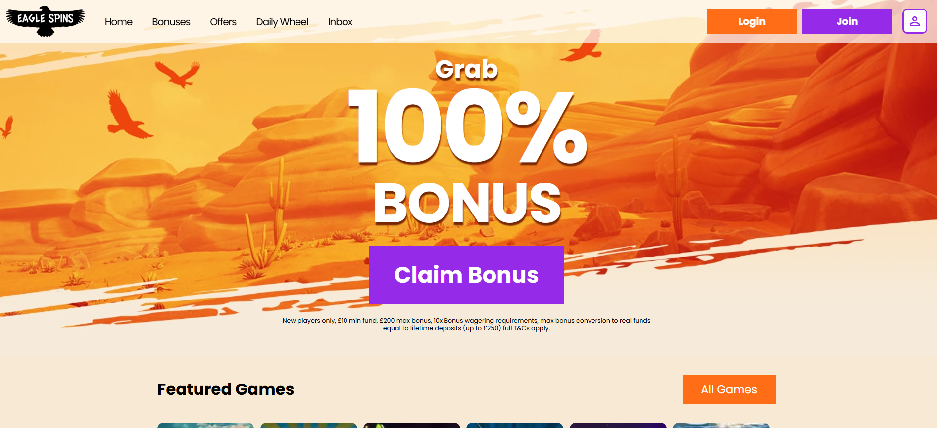 Eagle Spins screenshot 1