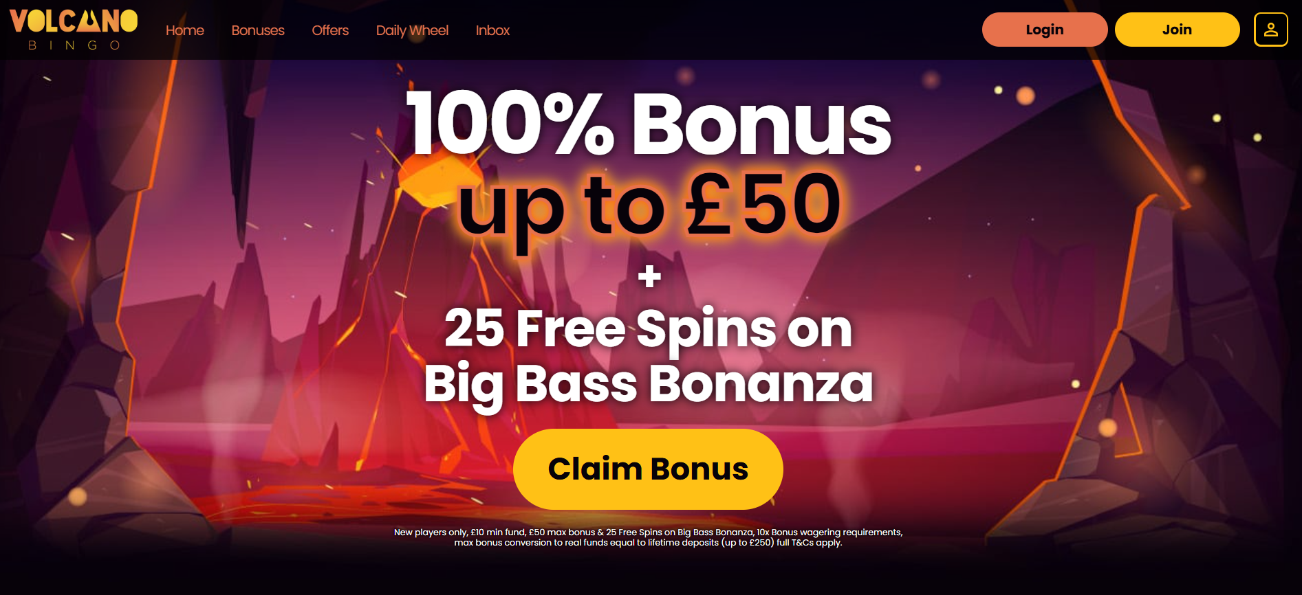 Volcano Bingo screenshot 1