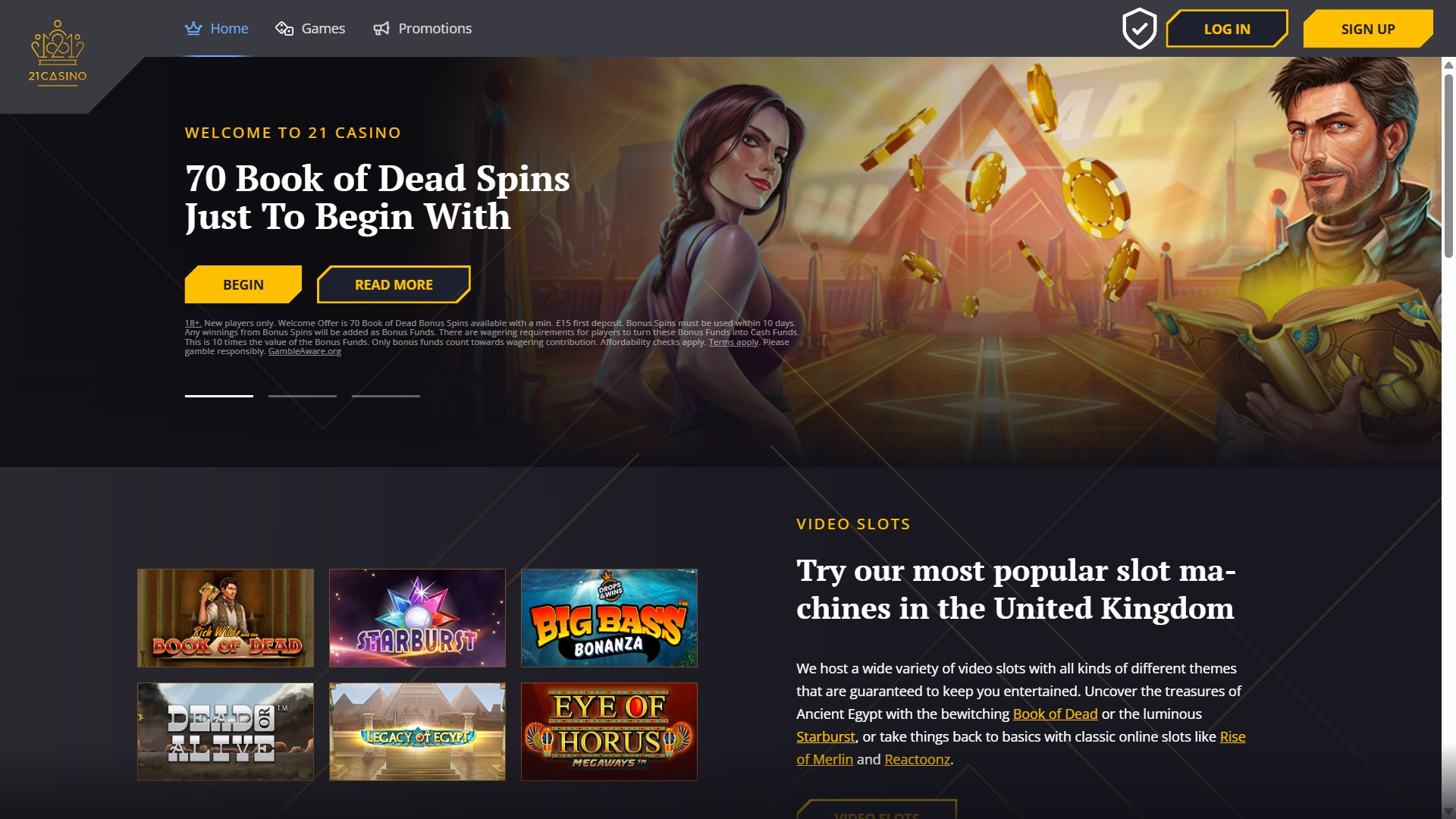 21Casino screenshot 1