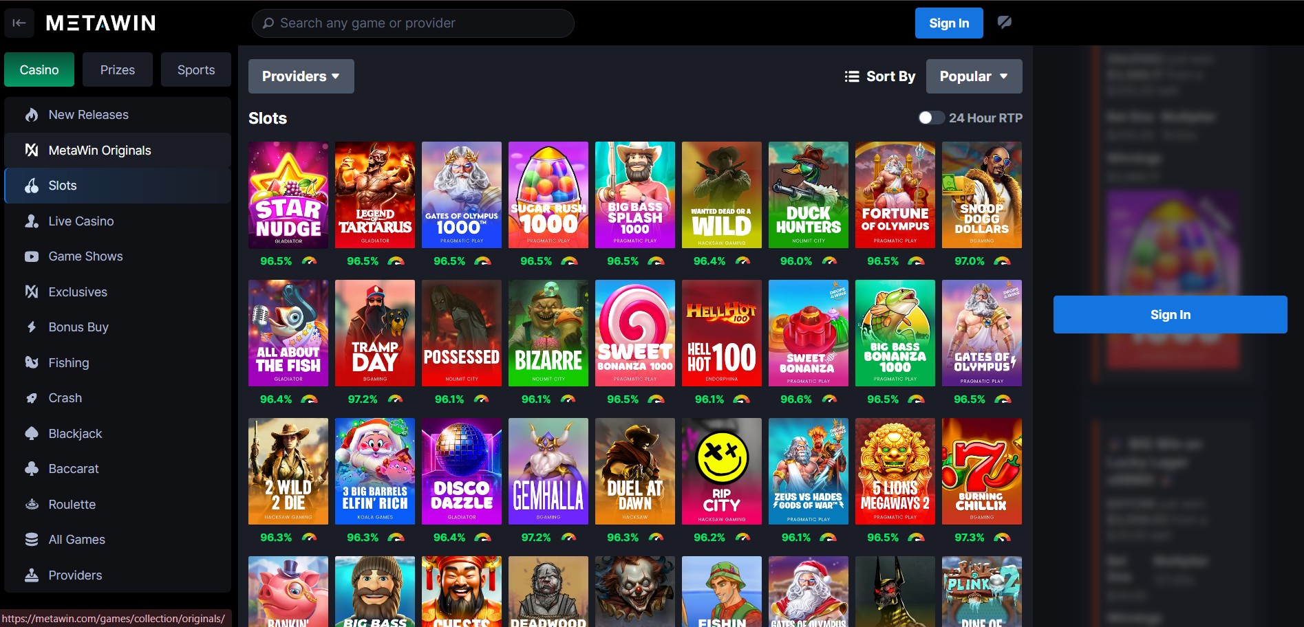 MetaWin screenshot 2