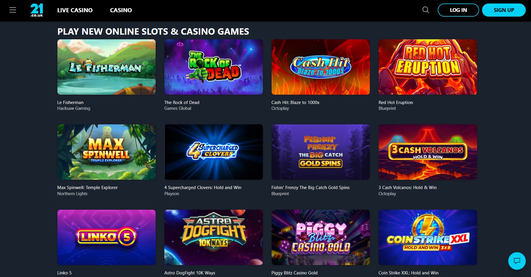 21.co.uk screenshot 2