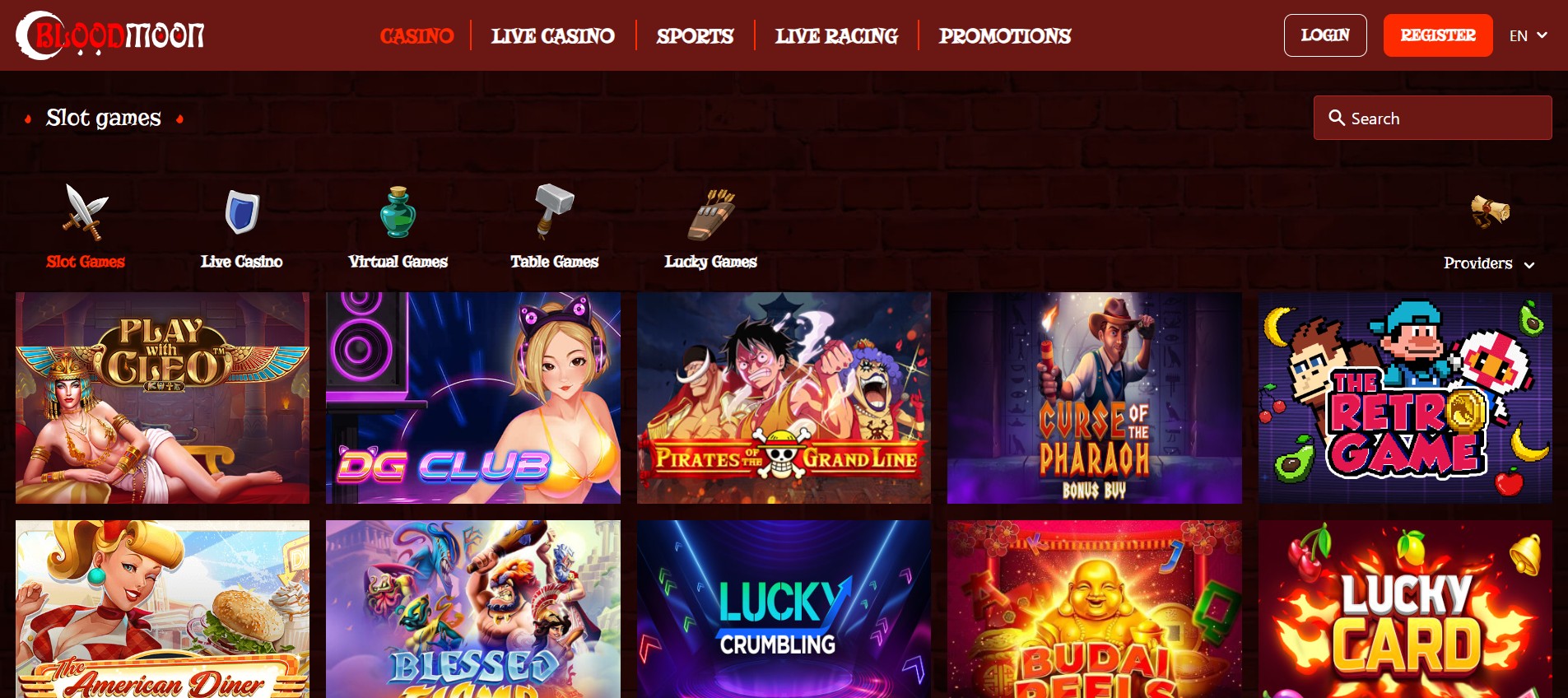 Blood Moon Casino screenshot 2