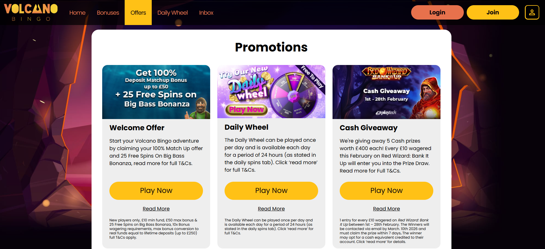 Volcano Bingo screenshot 2