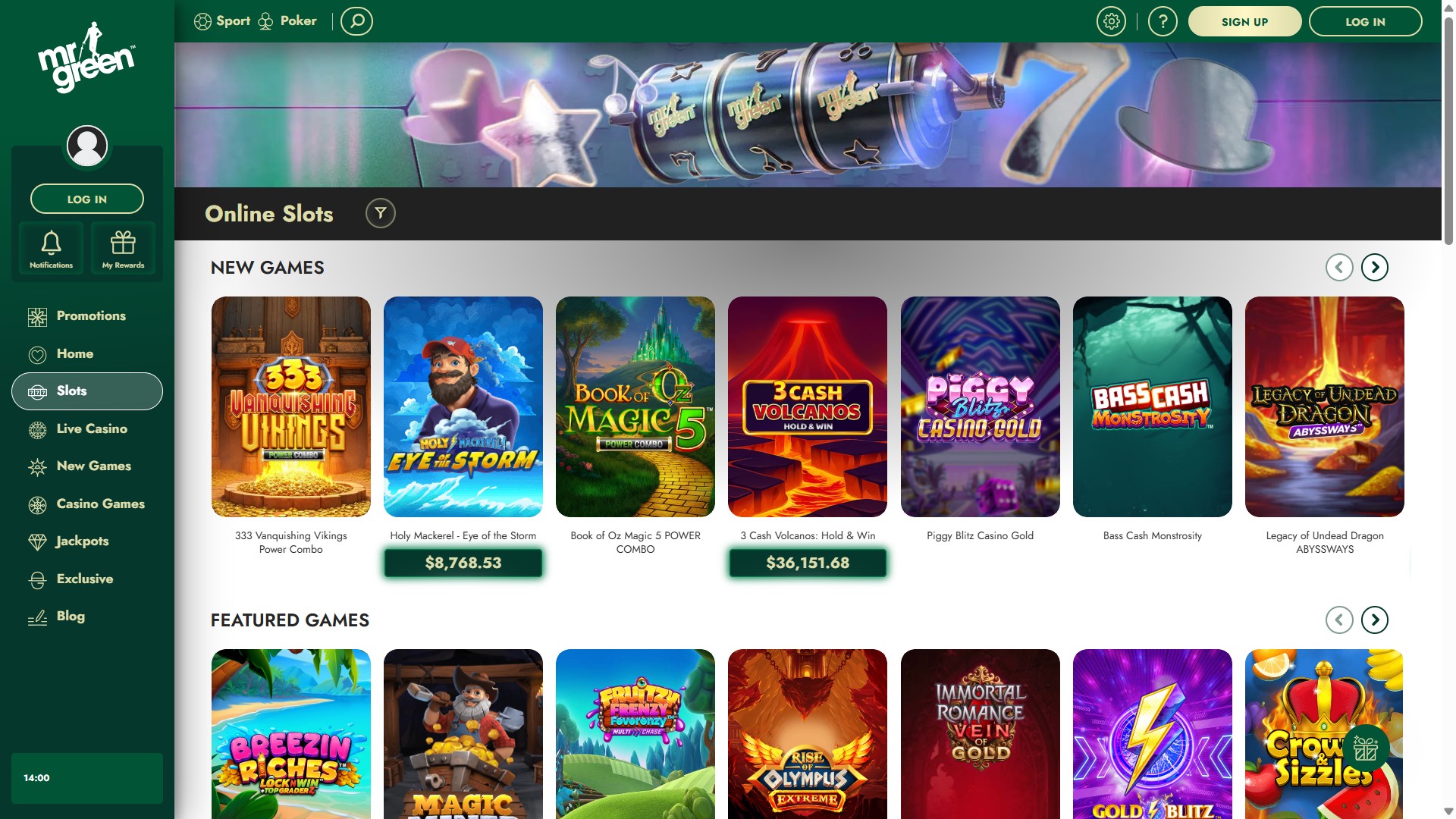 Mr Green screenshot 2