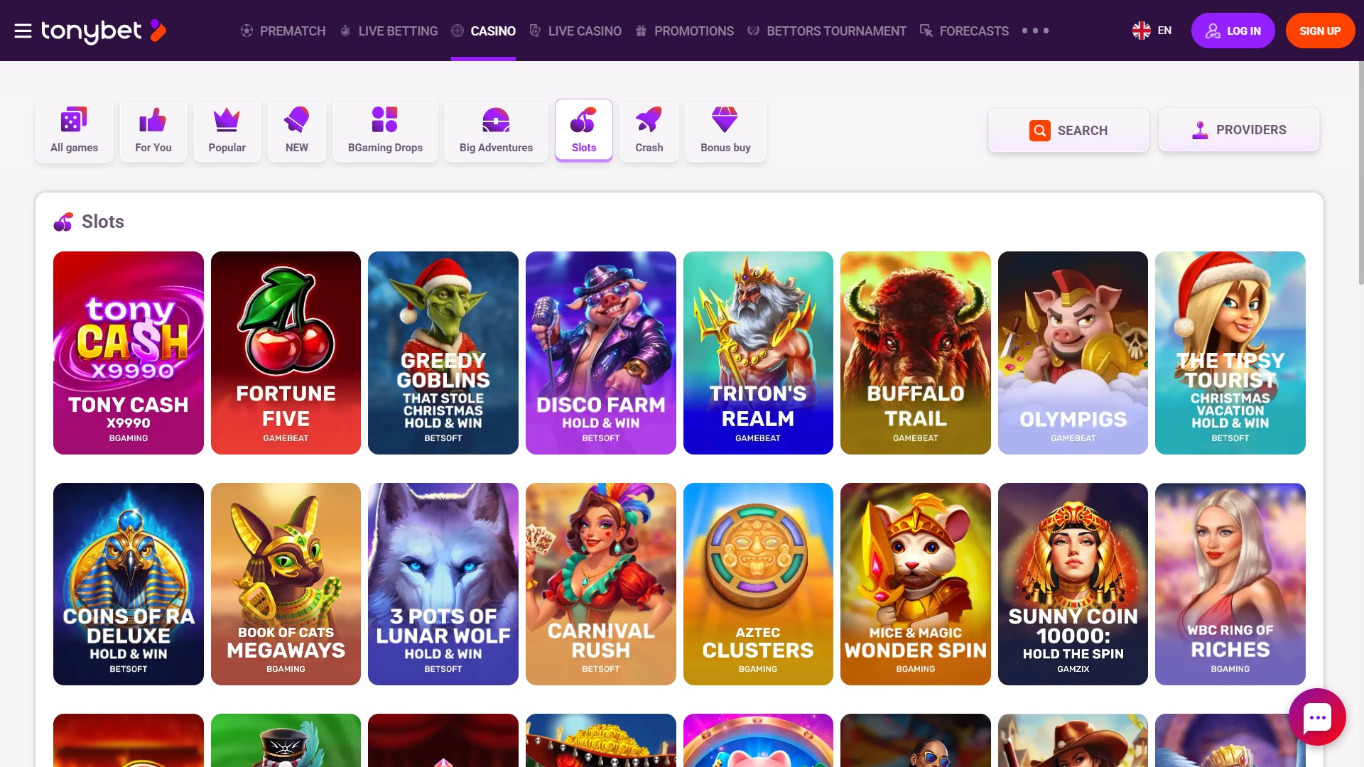 TonyBet screenshot 2