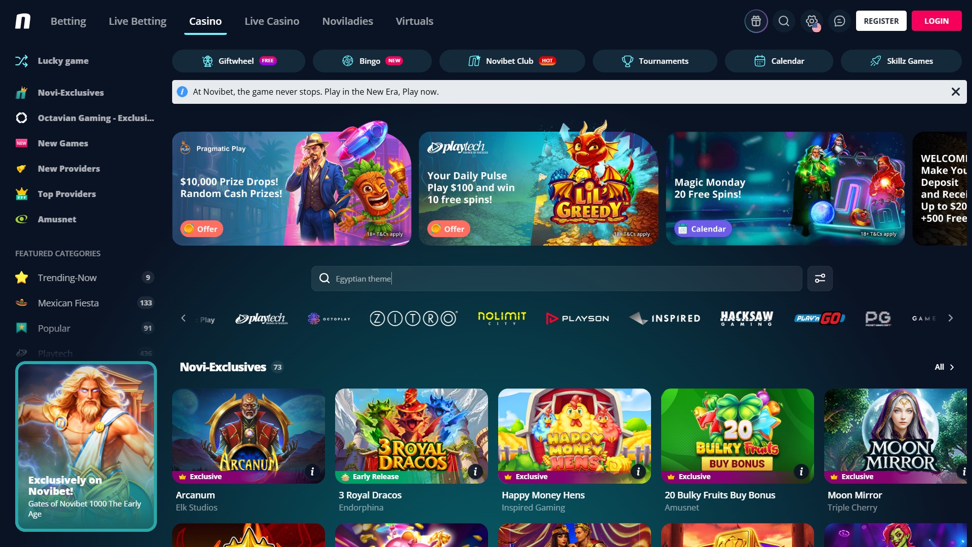 Novibet screenshot 2