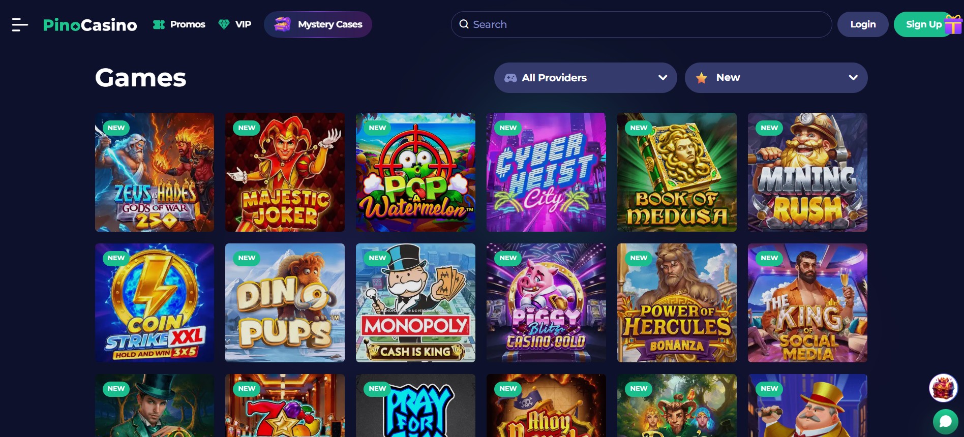 PinoCasino screenshot 2