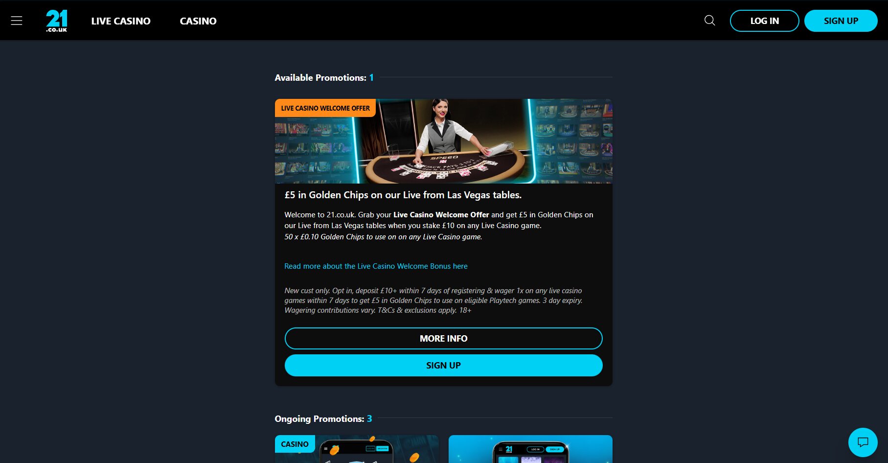 21.co.uk screenshot 3