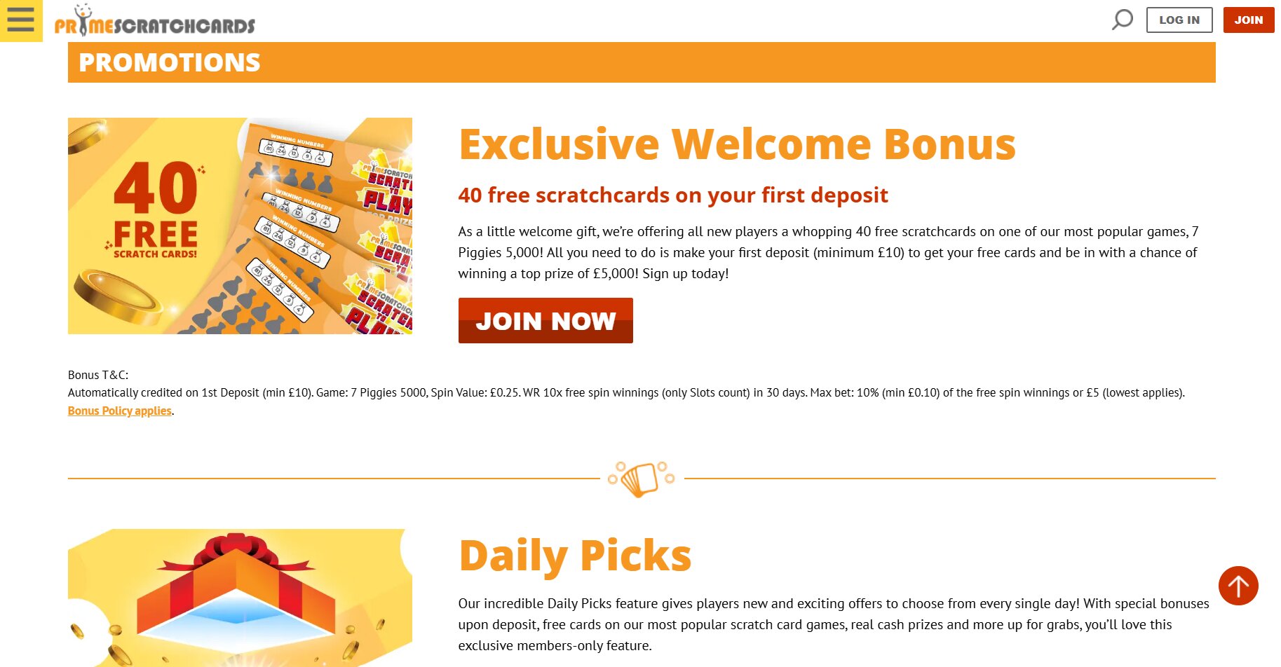 Prime Scratch Cards screenshot 3